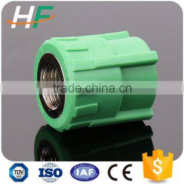 Plastic pipe fittings/PPR green female threaded quick coupler