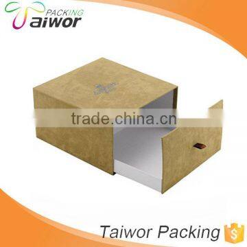 Luxury flocking shoes box/drawer flocking shoes box