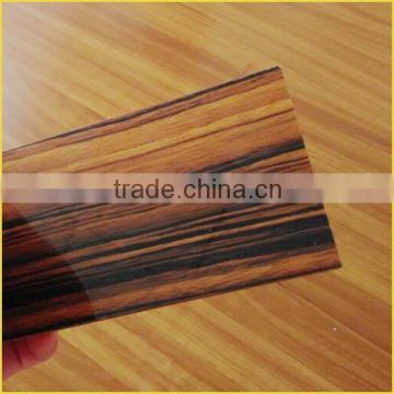 high glossy wood grain acrylic MDF