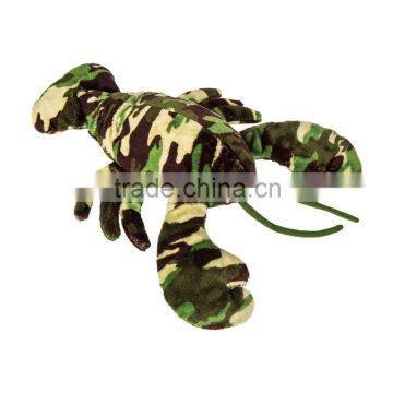 St green camo lobster plush toy lobster pillow for baby creative color army green toys