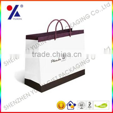 Hot sale paper bag with customized size and print with handle