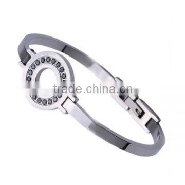 High quality 316l stainless steel elastic ladies stainless steel bangle bracelet for women