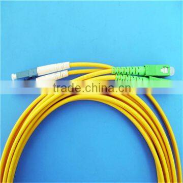 3.0mm Duplex Singlemode 9/125 Fiber SC-LC Patch Cord 2M