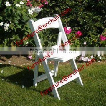 shanghai event rental/wedding ceremony white resin foldable dining chairs