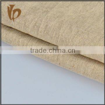 China supplier 100% linen elegant fancy gold dress fabric from factory