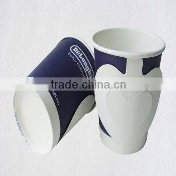Disposable Single paper cup with handle paper cup for hot drink cartoon handle paper cup hand cup