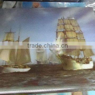 Eco-friendly pp Plastic Material 3d Wall Picture