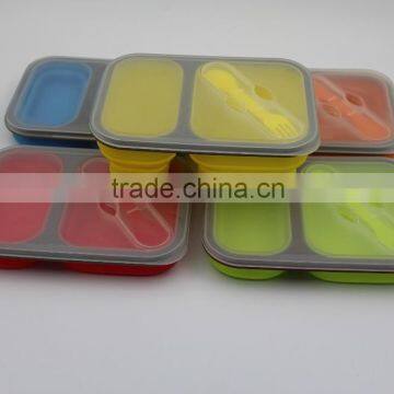 Foldable double case silicon box