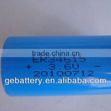 lithium thionyl chloride battery er34615 3.6v