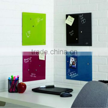 in meeting room 45x45cm glass message board