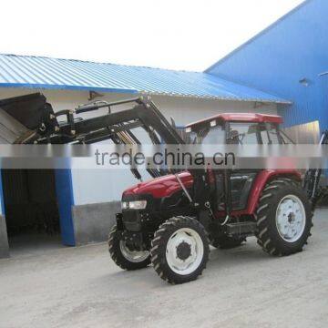 High quality DQ804B 80HP 4WD Farm tractor with Front end loader and Backhoe