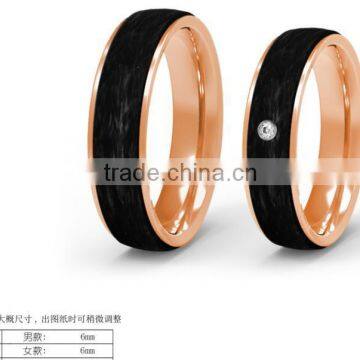 Pure Gold 925 Silver Black Carbon Fiber Inlay Jewelry Rings Stainless Steel Masonic Rings photo-2