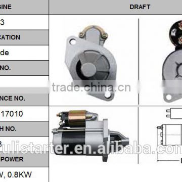 12V 8T auto starter motor OEM MB301-18-400C for Pride 17010