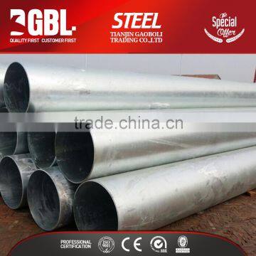 price of galvanized pipe 400mm diameter steel pipe