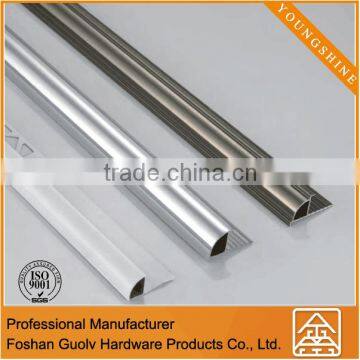 YS-A-GLA best selling metal quadrant edge trim,aluminum tile trim profile,aluminum trim
