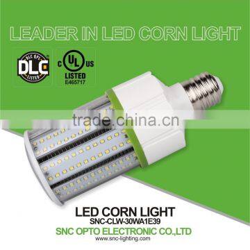 5 years warranty 30w led corn light dlc ul epistar chips