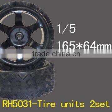 rc car wheels car 1/5 size 165*64mm rc tyre set