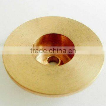 CNC machining auto parts brass collar pipe flange spacer Dongguan supplier