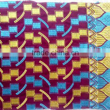 2016 popular emboridery fabric magic square design