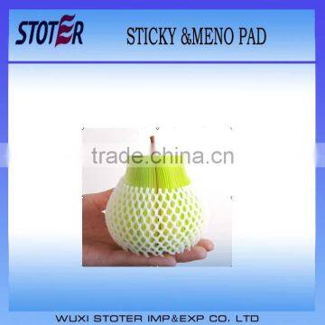 2014 HOT Sale 3D fruit sticky note pear sticky note & memo pad