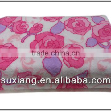 100% Polyester Printed Coral Fleece blanket