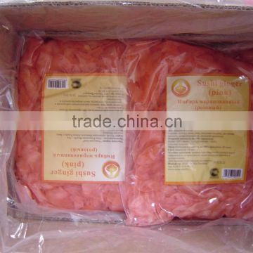 canned japanese sushi ginger white and pink net 1kg