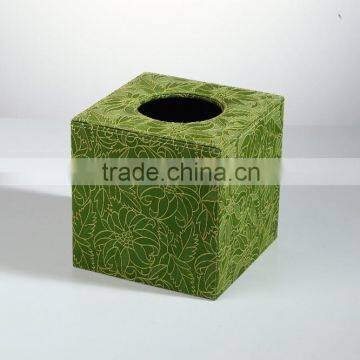 2014 Hot Sale Noble Leather Tissue Box PU Cheap Napkin Box Tissue Box photo-2