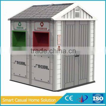 Plastic rubbish sorting house