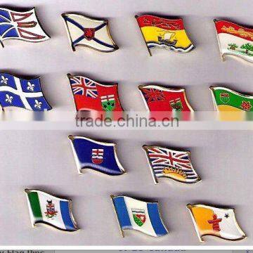 Custom metal Enamal epoxy Flag Lapel Pin Badge Clasp