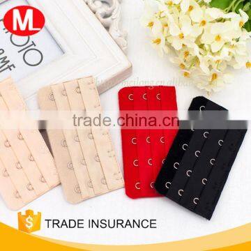 Bra strap extender with 2*2/3*3/4*4 hook and eye