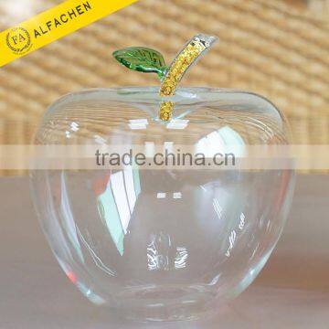 3D Gold Foil Stem Piggy Bank Tansparent Apple Money Box