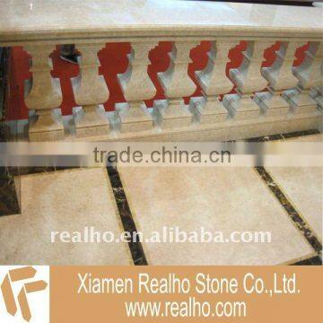 Decorative stone railing buluster