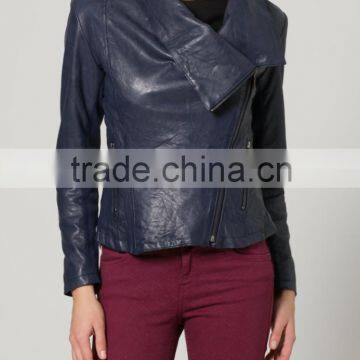 Women's Fashion Leather Jackets washed leather