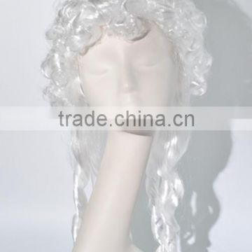 Wholesale Cheap Funny White Afro curls wig N242