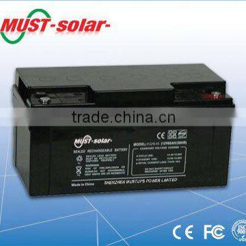 <MUST Solar>12v maintenance free battery for power inverter