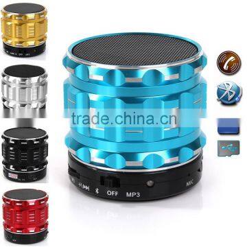 Portable Mini Speakers Metal Steel Wireless Bluetooth Speaker With FM Radio Support SD Card