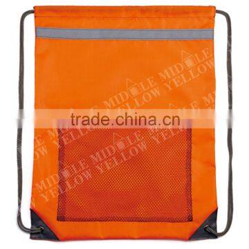 2016 Factory Wholesale Cheap Promotional Nylon Sport Mesh Drawstring Backpack Bag photo-2