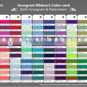 Grosgrain Ribbon Color Card