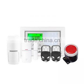 Touch screen smart wireless home security burglar alarm system