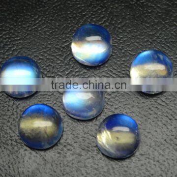 AAA Quality Rainbow Moonstone Round Shape Cabochon Very High Quality Stone photo-2