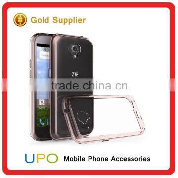 [UPO] Smart Transparent TPU Bumper Acrylic Plastic Hard Back Cover Phone Case for ZTE Allstar LTE Z819 photo-2