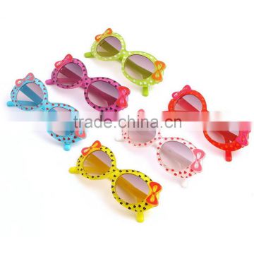 Fashion Baby Kids Children Sun Glasses Plastic Sunglasses Girls Bow Eyewear