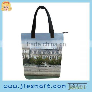 JSMART custom printing photo bag canvas lady handbag