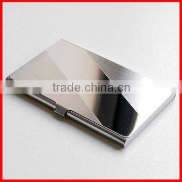 High quality stainless steel business name card holder with your personal logo