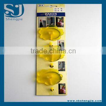 Trade Assurance Fashion Big Magic Double SIded Sucker Hook/Two Sides Big Suction For Bathroom/Magic plastic hook sucker