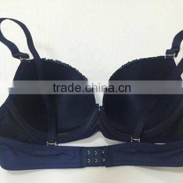 2016 Beautiful Bra Latest Fashion Sexy Bra Design Women Deep V Thick Padded Underwire Lace Bra Push-Up Bra Big Size 38C photo-6