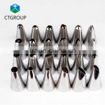Icing Pastry Piping Nozzles Tips Set 185g 24 Pcs Decorating 430 Stainless Steel Cake Decorating Pen