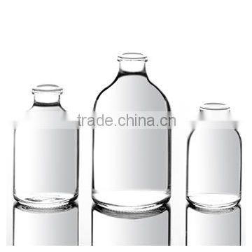 Clear Moulded Injection Glass Vial USP Type II,III