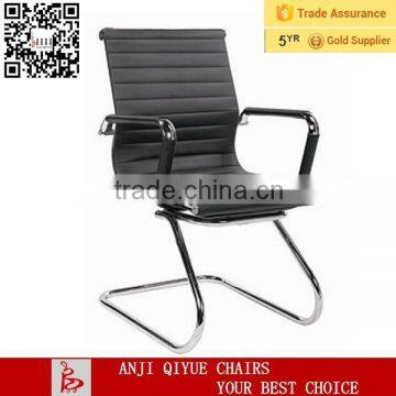 Zhejiang fashion design PU and PVC leather metal frame visitor chair QY-9003-3