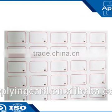 Factory price Custom Size PVC Sheet RFID Inlay With Chip